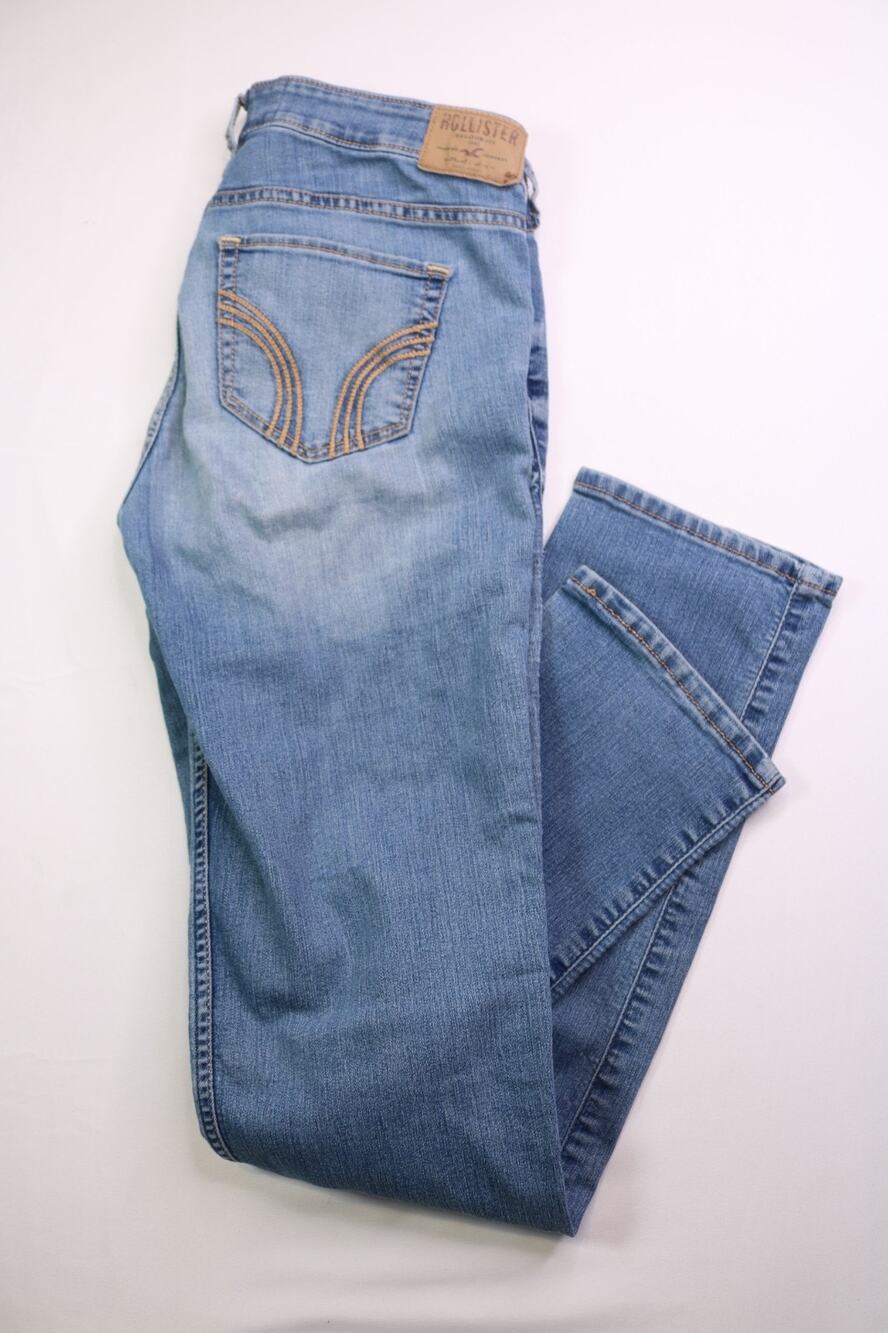 Hollister Skinny Stretch Fit Denim Women's Jeans - 5R / 30W x 31.5L - Blue